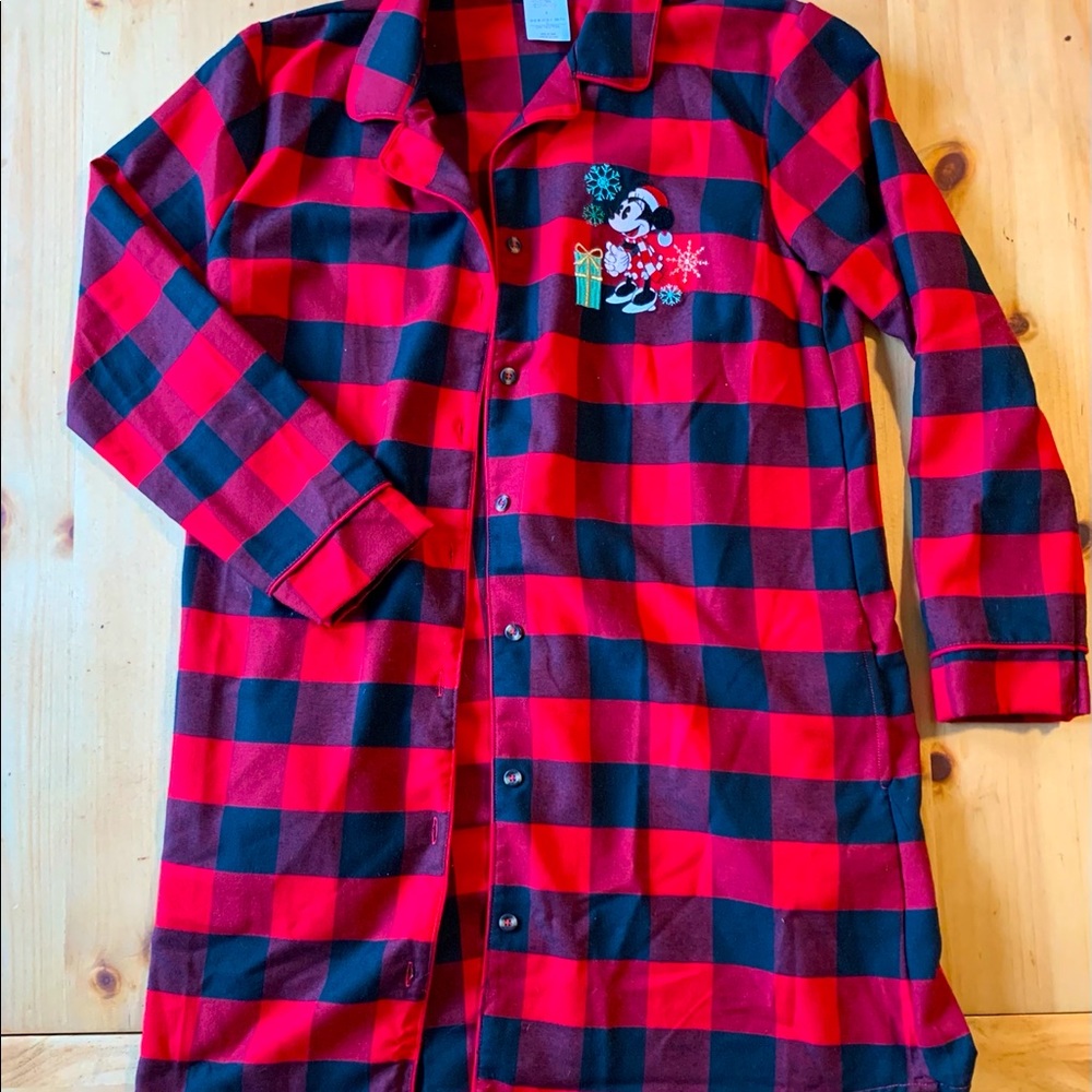 Minnie Mouse Plaid Holiday Night Shirt